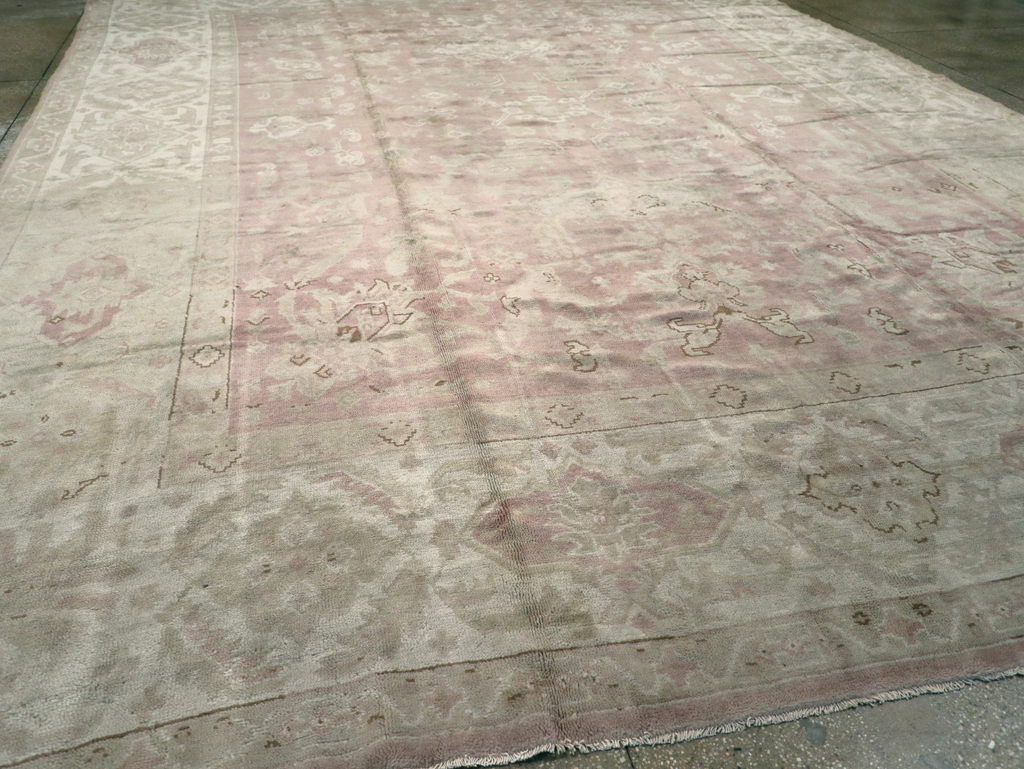Antique European Oushak Carpet, No.16839 - Gsblank