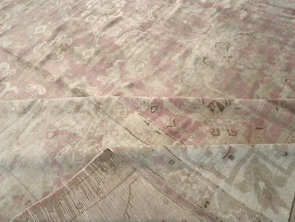 Antique European Oushak Carpet, No.16839 - Gsblank