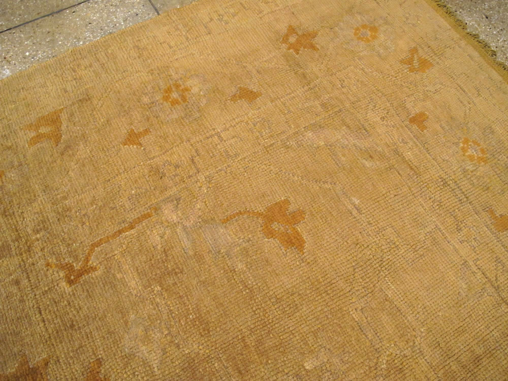 Antique Turkish Oushak Square Carpet, No.16840 - Gsblank