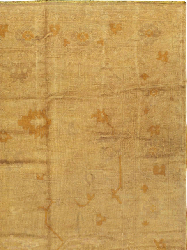 Antique Turkish Oushak Square Carpet, No.16840 - Gsblank