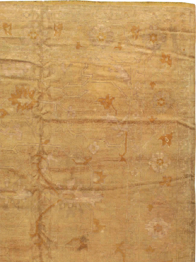 Antique Turkish Oushak Square Carpet, No.16840 - Gsblank