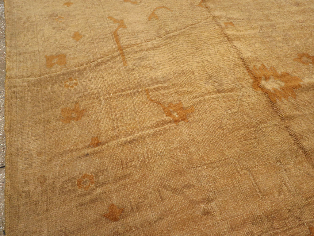 Antique Turkish Oushak Square Carpet, No.16840 - Gsblank