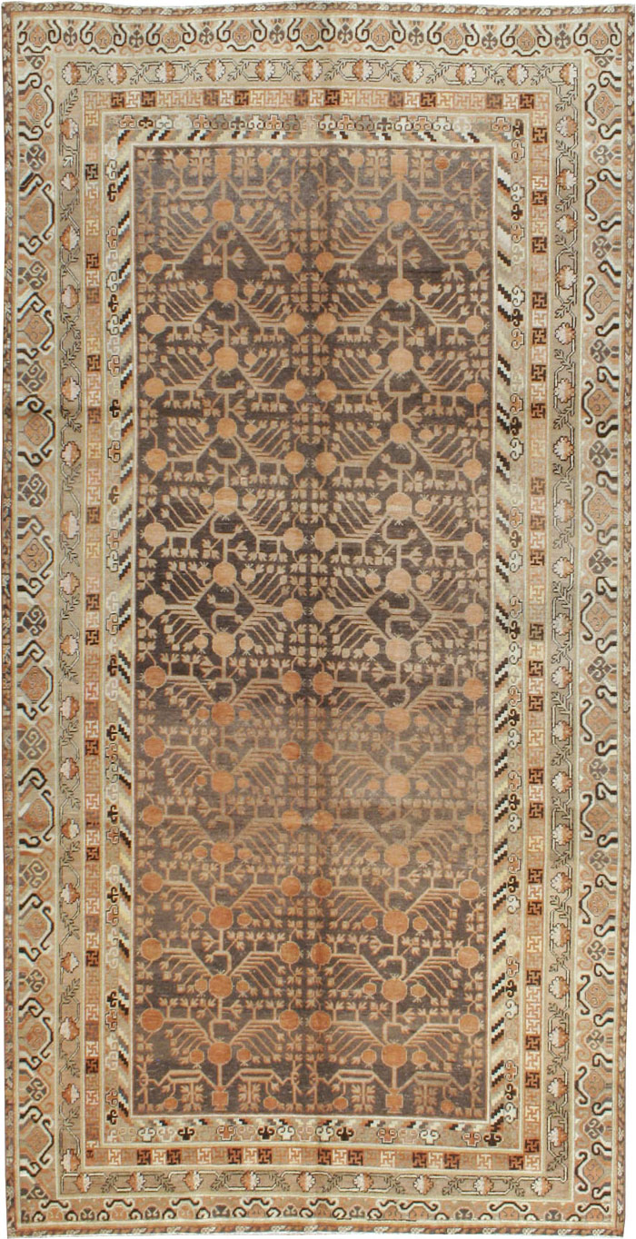 Antique East Turkestan Khotan Carpet, No.16875 - Gsblank
