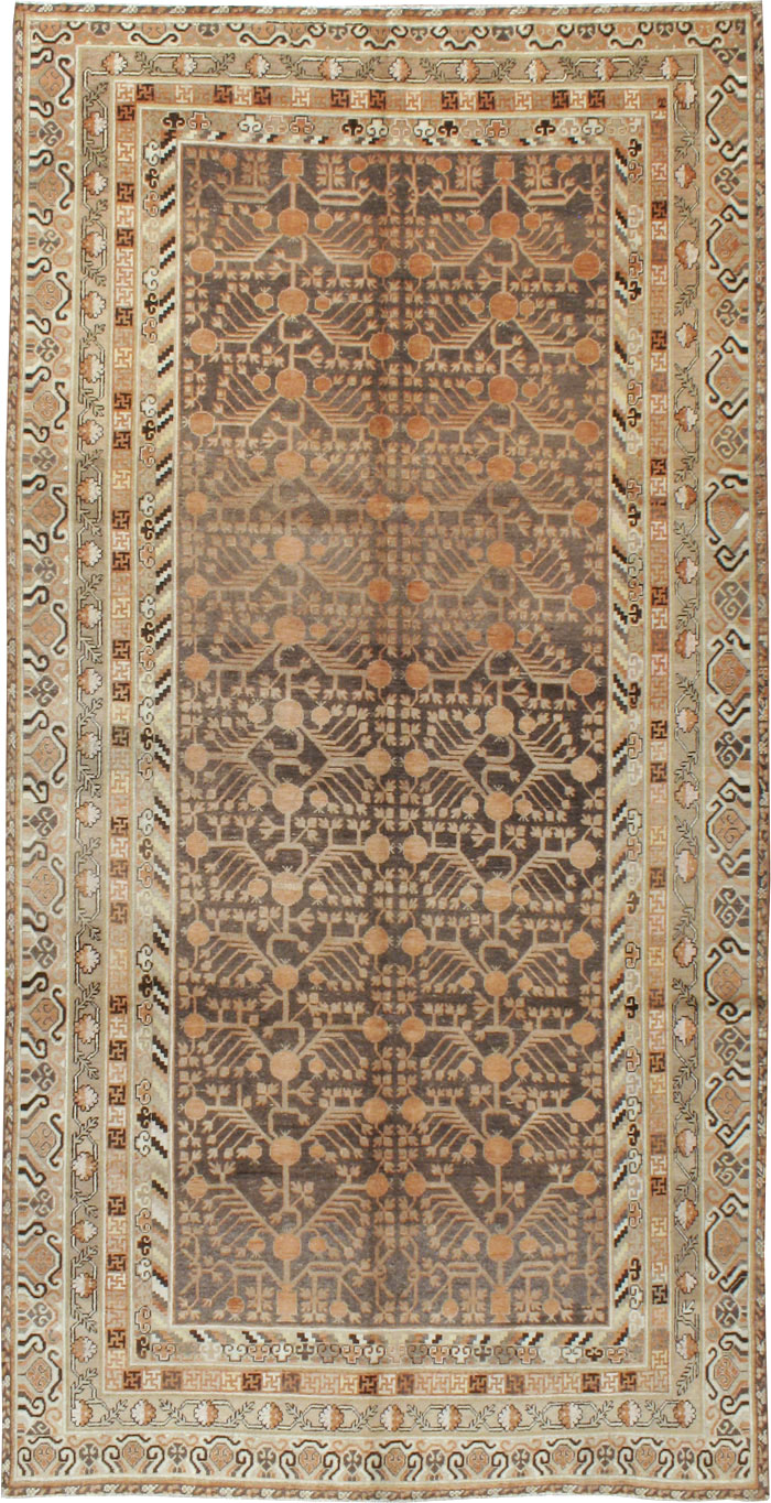 Antique East Turkestan Khotan Carpet, No.16875 - Gsblank