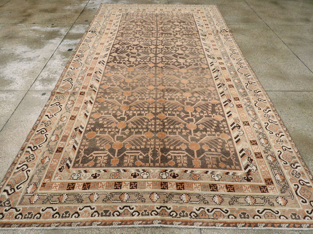 Antique East Turkestan Khotan Carpet, No.16875 - Gsblank