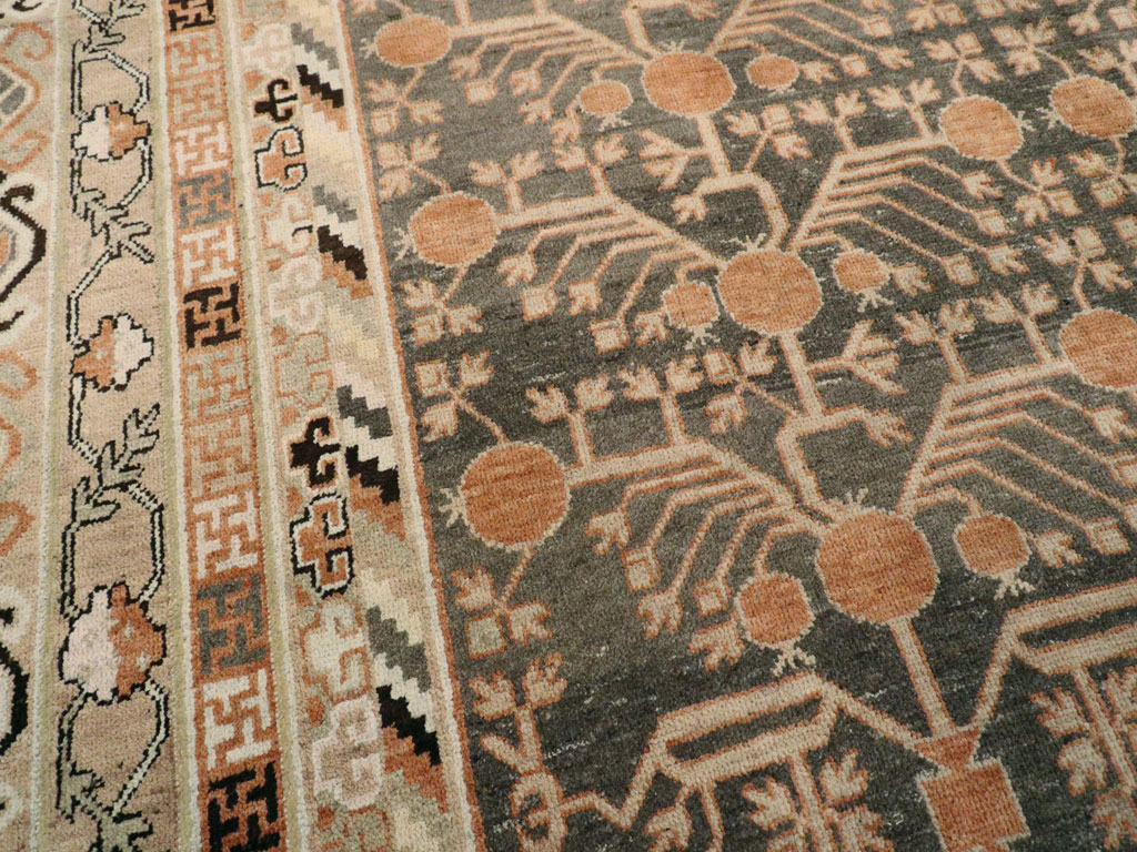 Antique East Turkestan Khotan Carpet, No.16875 - Gsblank