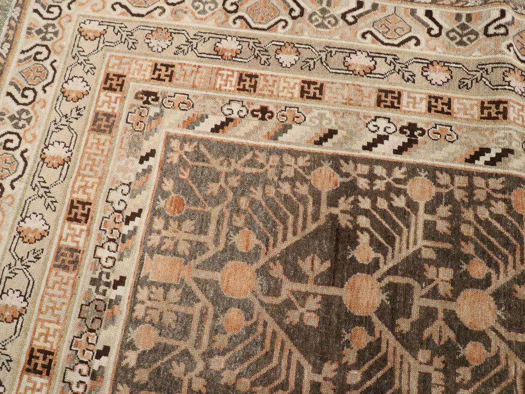 Antique East Turkestan Khotan Carpet, No.16875 - Gsblank