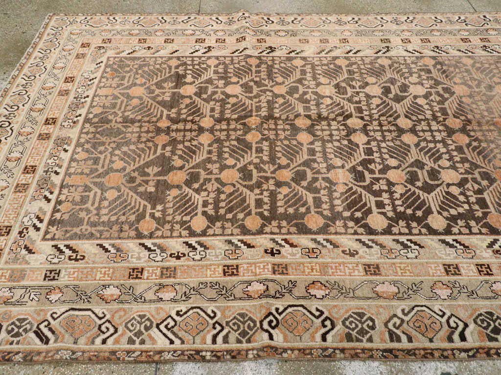Antique East Turkestan Khotan Carpet, No.16875 - Gsblank