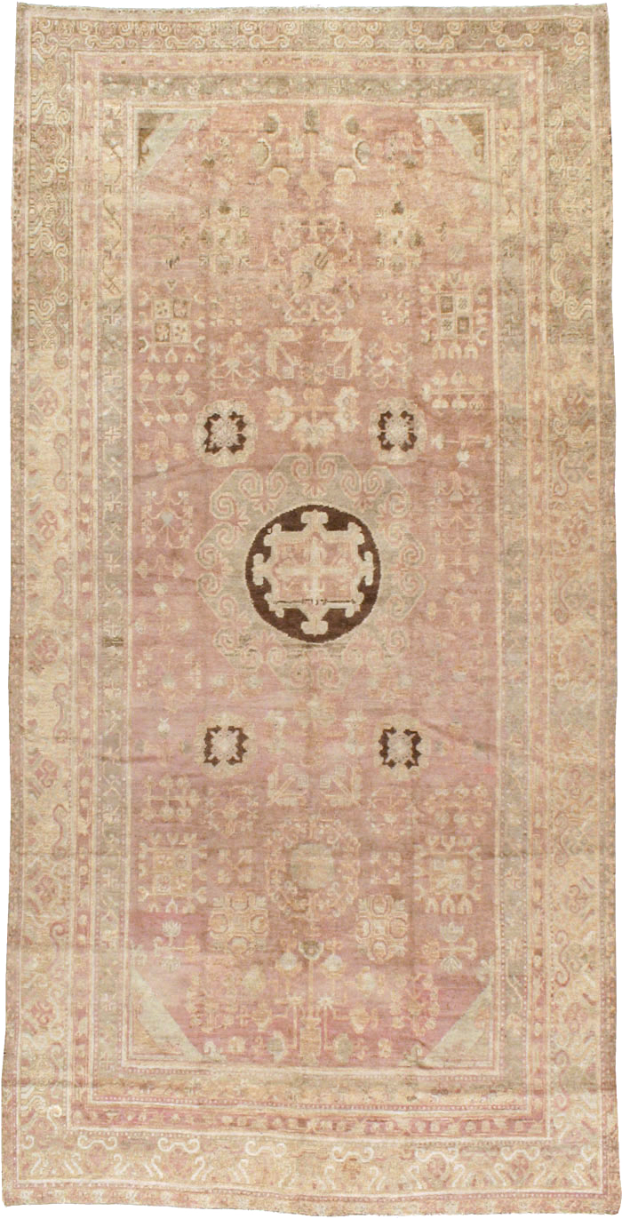 Vintage East Turkestan Khotan Carpet, No.16902 - Gsblank