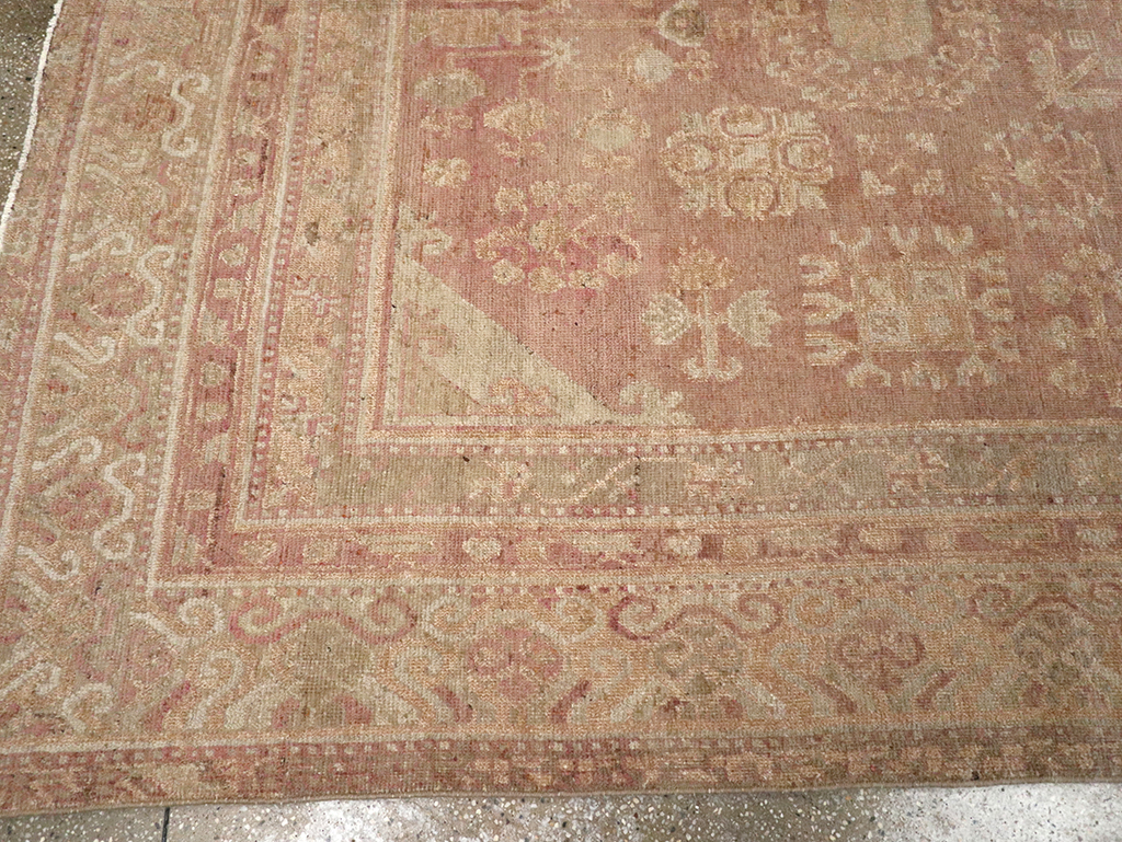 Vintage East Turkestan Khotan Carpet, No.16902 - Gsblank