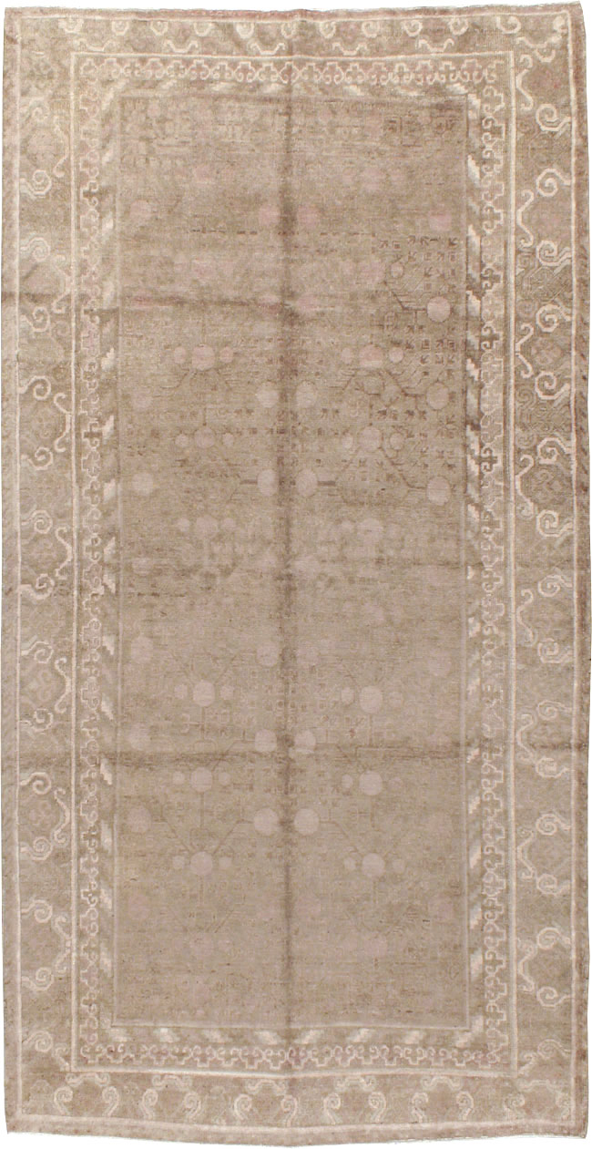 Vintage East Turkestan Khotan Carpet, No.16912 - Gsblank