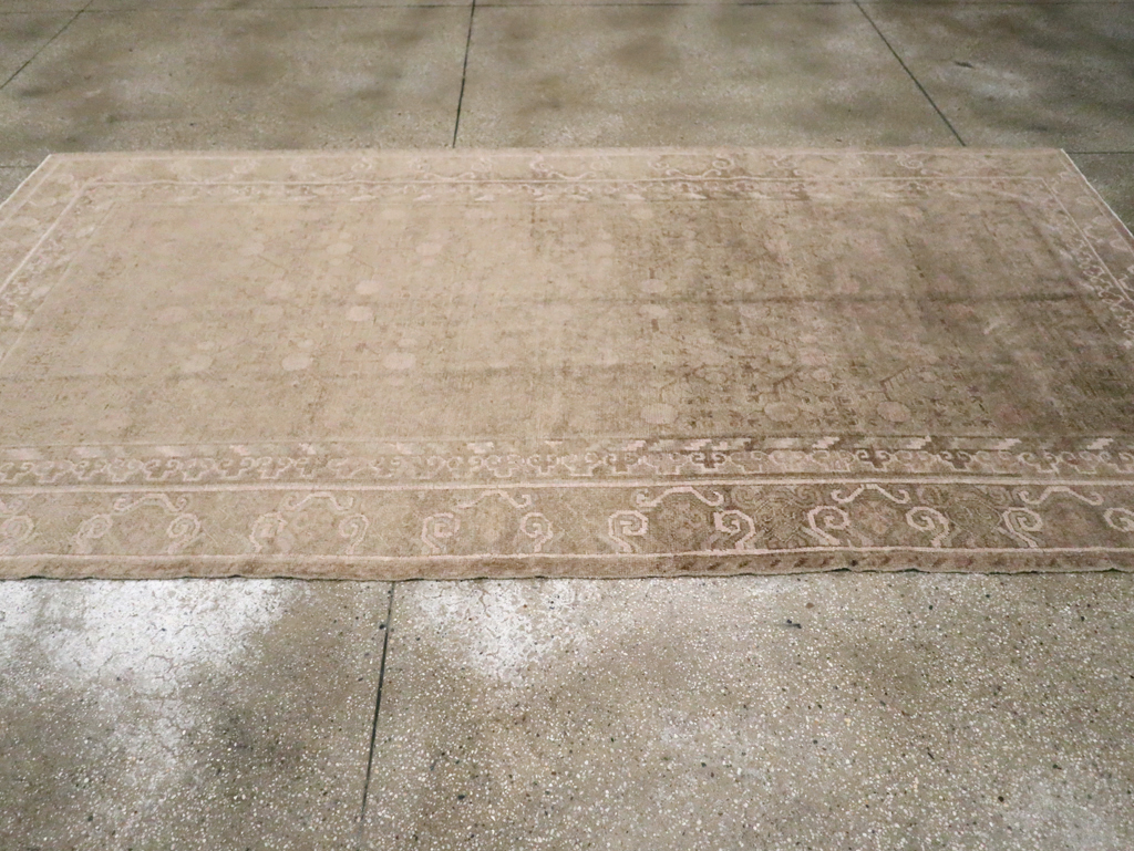 Vintage East Turkestan Khotan Carpet, No.16912 - Gsblank