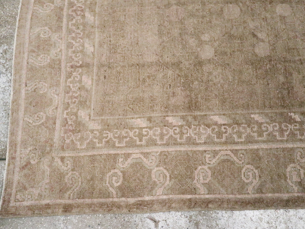 Vintage East Turkestan Khotan Carpet, No.16912 - Gsblank