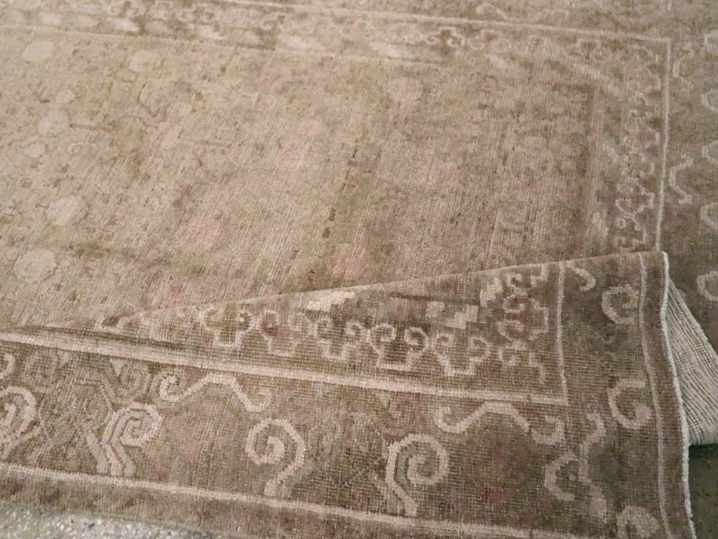 Vintage East Turkestan Khotan Carpet, No.16912 - Gsblank