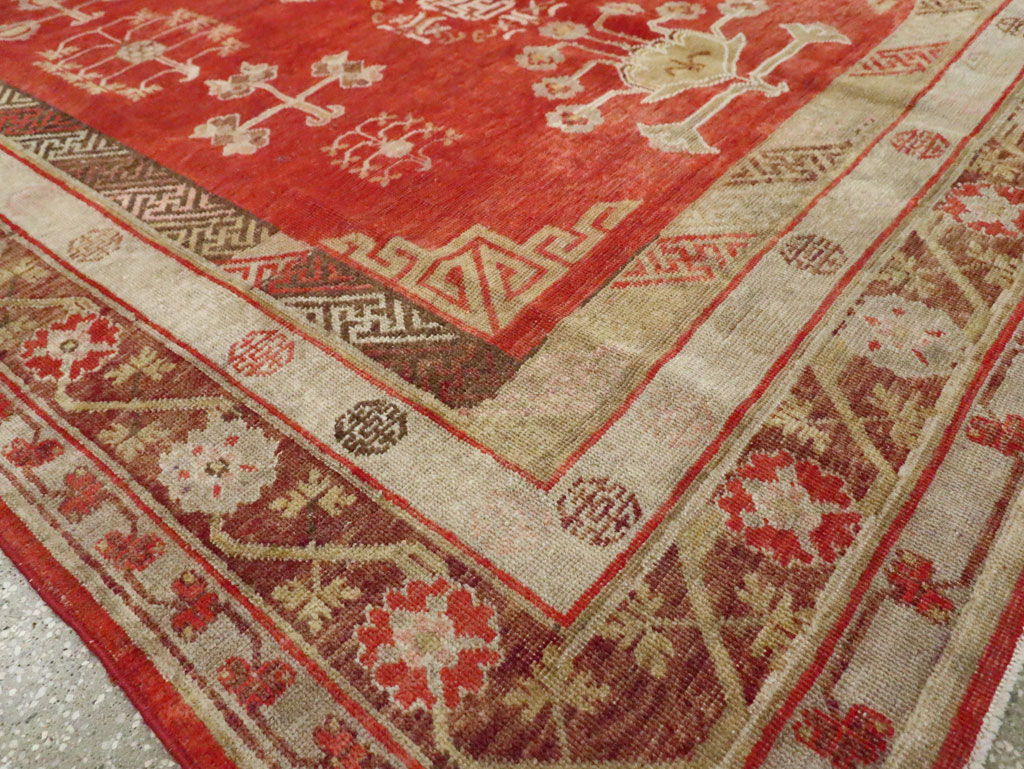 Vintage East Turkestan Khotan Carpet, No.16923 - Gsblank