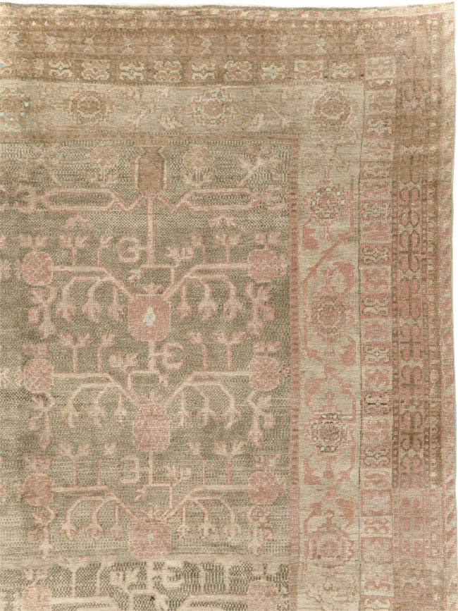 Antique East Turkestan Khotan Wide Gallery Runner, No.16928 - Gsblank