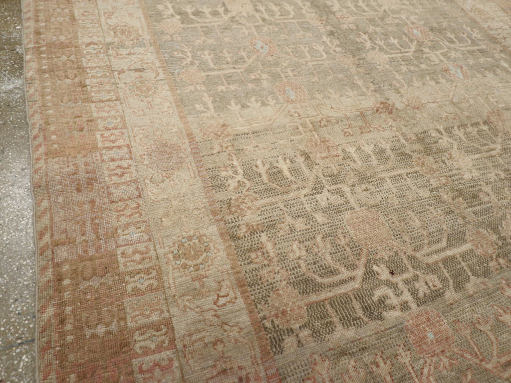 Antique East Turkestan Khotan Wide Gallery Runner, No.16928 - Gsblank