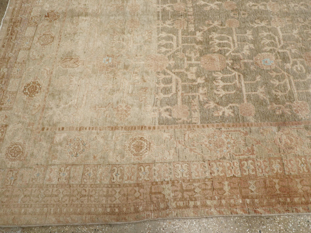 Antique East Turkestan Khotan Wide Gallery Runner, No.16928 - Gsblank