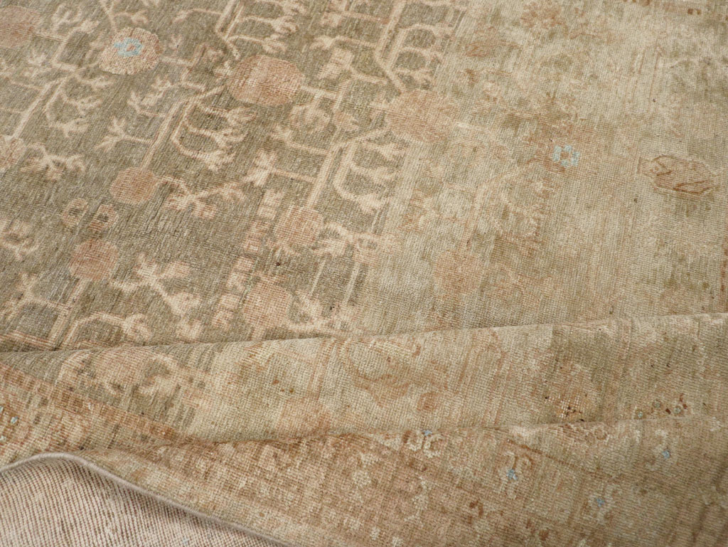 Antique East Turkestan Khotan Wide Gallery Runner, No.16928 - Gsblank