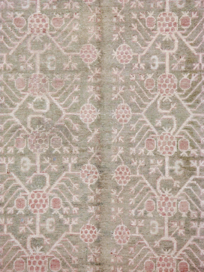 Vintage East Turkestan Khotan Carpet, No.16938 - Gsblank