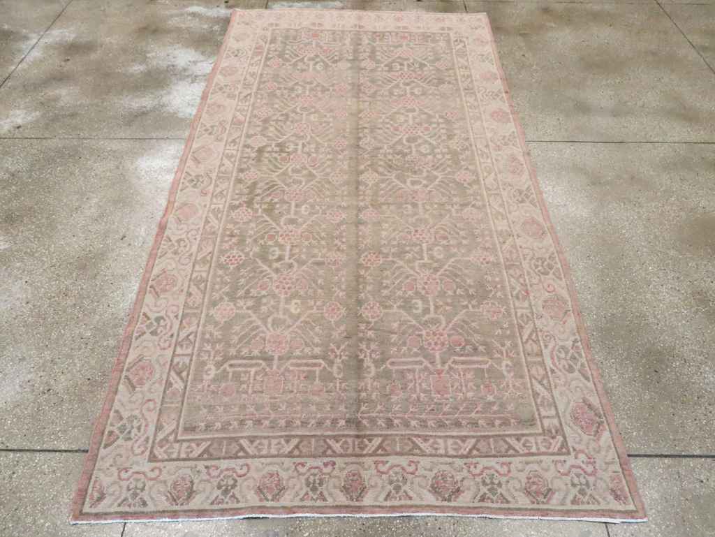 Vintage East Turkestan Khotan Carpet, No.16938 - Gsblank