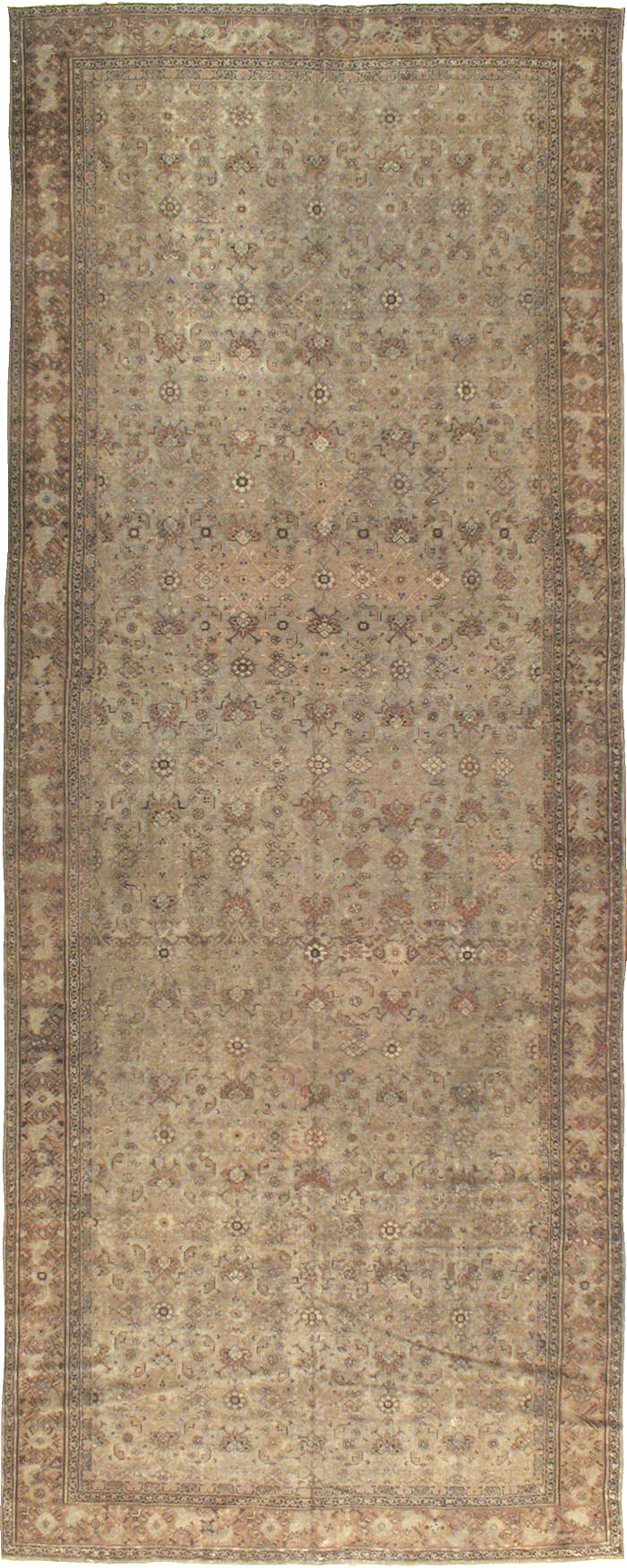 Antique Persian Malayer Gallery Carpet, No.16947 - Gsblank