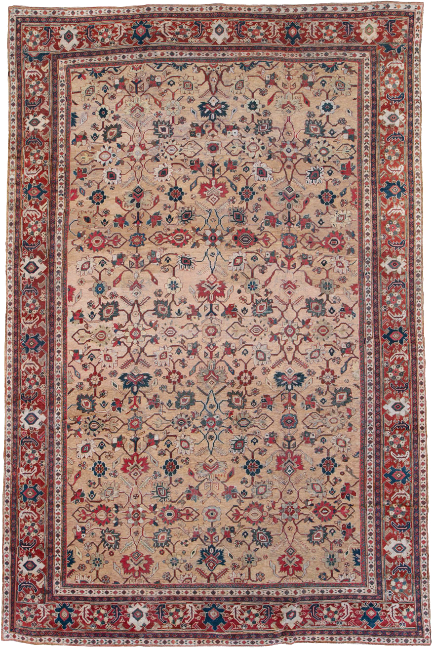 Antique Persian Mahal Carpet, No.16950 - Gsblank