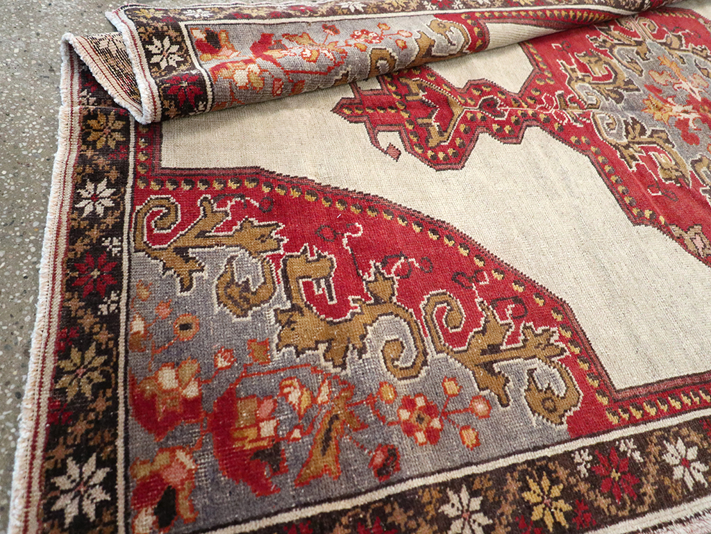 Vintage Turkish Oushak Rug, No.16982 - Gsblank