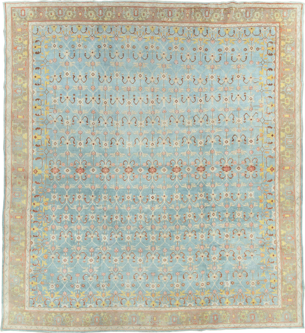 Antique Indian Cotton Agra Carpet, No.16988 - Gsblank