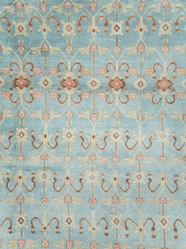 Antique Indian Cotton Agra Carpet, No.16988 - Gsblank