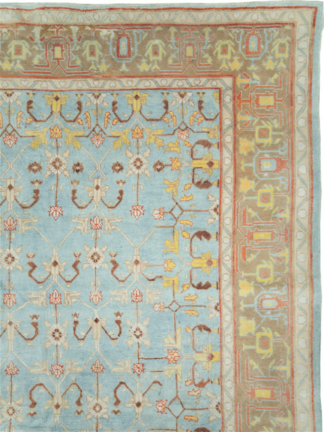 Antique Indian Cotton Agra Carpet, No.16988 - Gsblank