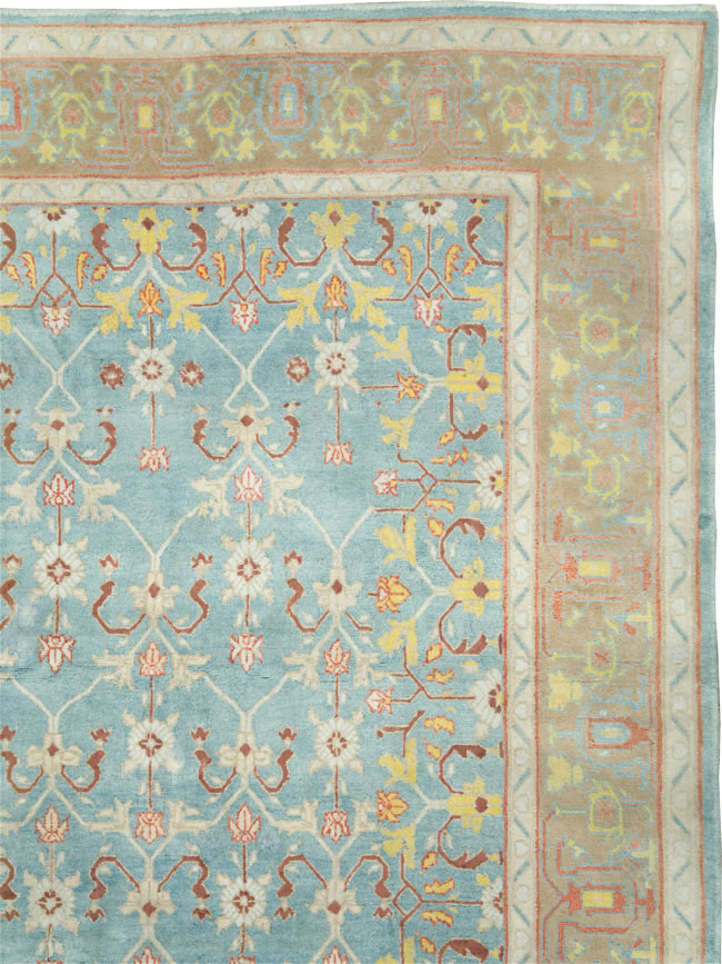Antique Indian Cotton Agra Carpet, No.16988 - Gsblank