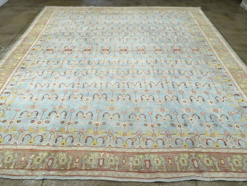 Antique Indian Cotton Agra Carpet, No.16988 - Gsblank