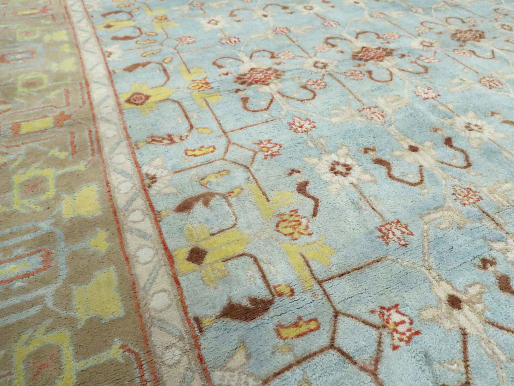 Antique Indian Cotton Agra Carpet, No.16988 - Gsblank