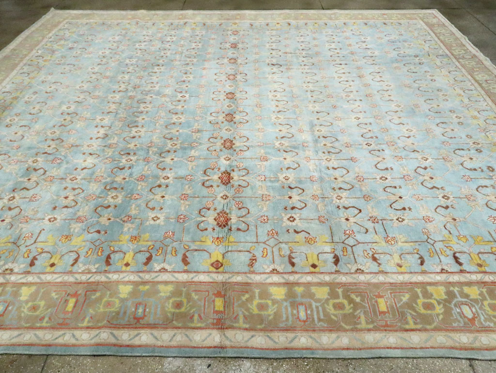 Antique Indian Cotton Agra Carpet, No.16988 - Gsblank
