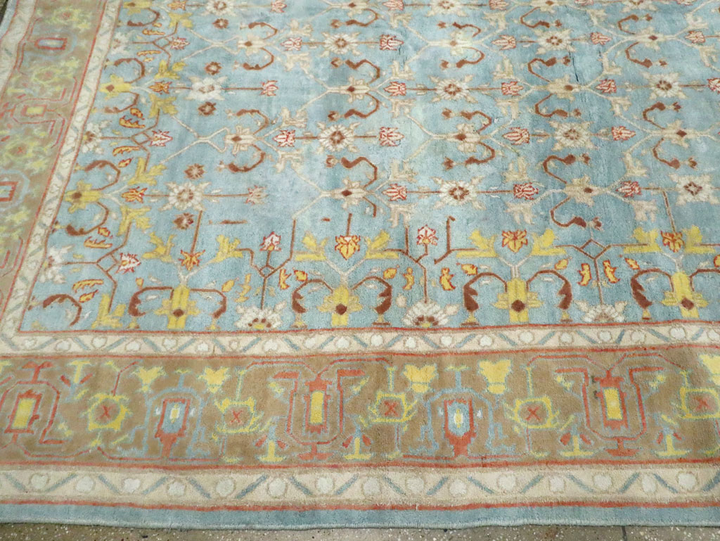Antique Indian Cotton Agra Carpet, No.16988 - Gsblank
