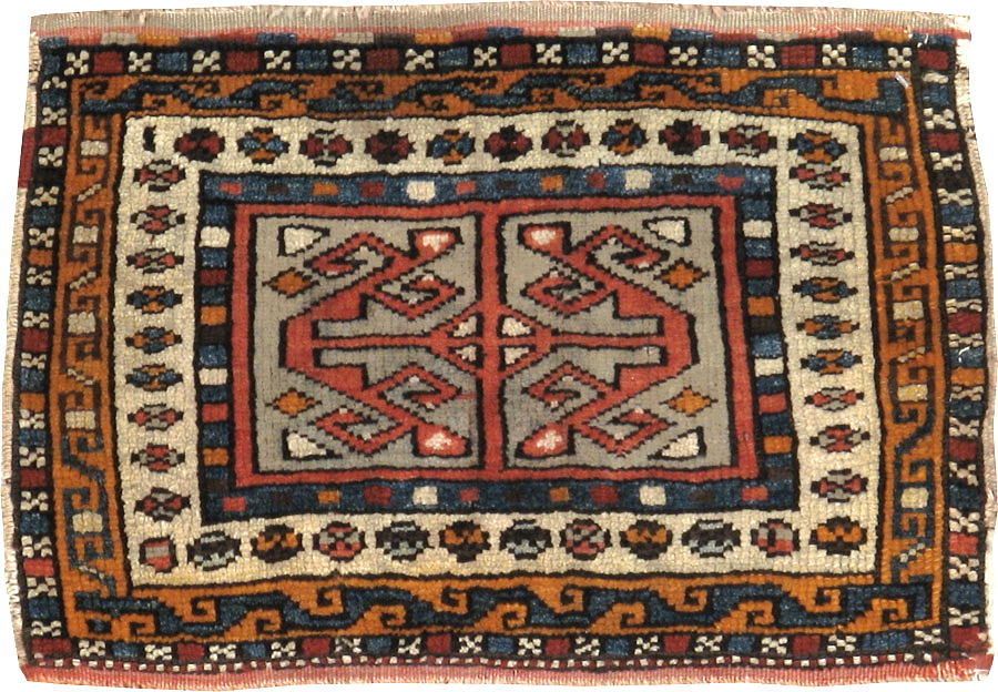 Antique Persian Kurdish Rug (Pair: 2 of 2), No.16995 - Gsblank