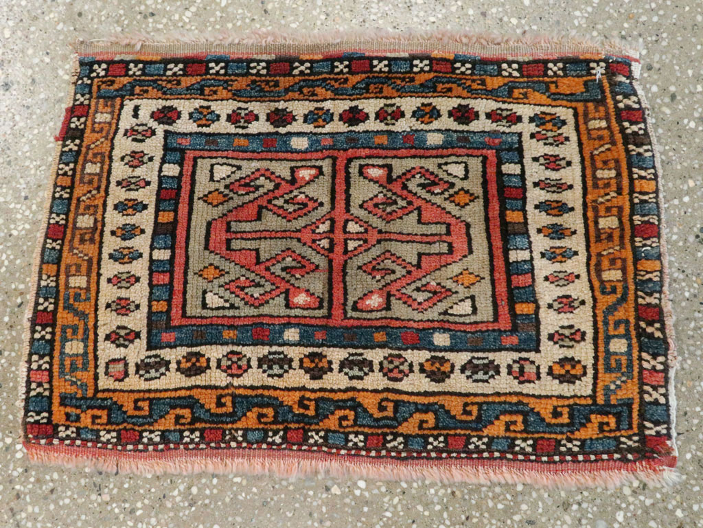 Antique Persian Kurdish Rug (Pair: 2 of 2), No.16995 - Gsblank