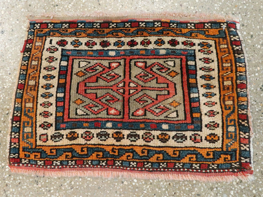 Antique Persian Kurdish Rug (Pair: 2 of 2), No.16995 - Gsblank
