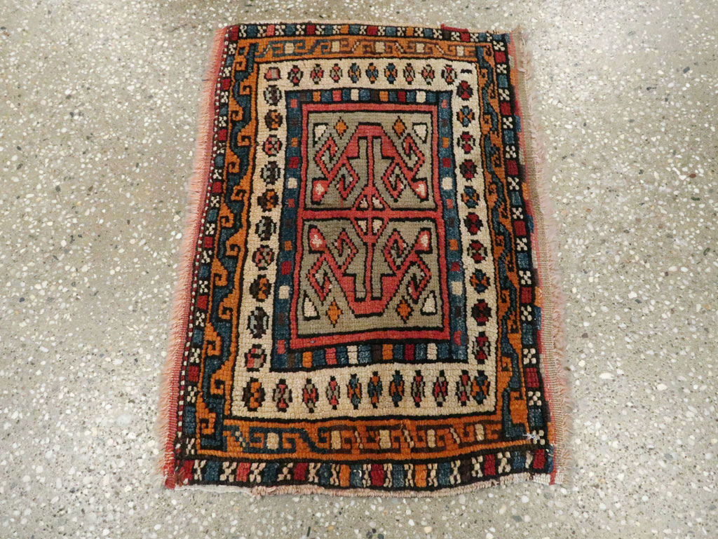 Antique Persian Kurdish Rug (Pair: 2 of 2), No.16995 - Gsblank