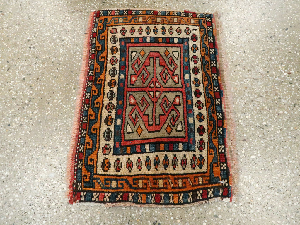 Antique Persian Kurdish Rug (Pair: 2 of 2), No.16995 - Gsblank