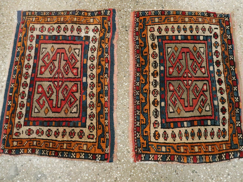 Antique Persian Kurdish Rug (Pair: 2 of 2), No.16995 - Gsblank