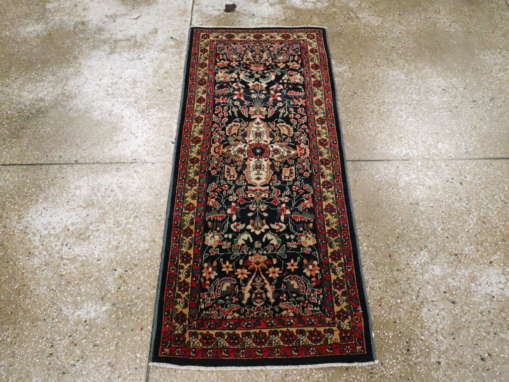 Antique Persian Sarouk Fereghan Throw Rug (Pair: 1 of 2), No.16996 - Gsblank