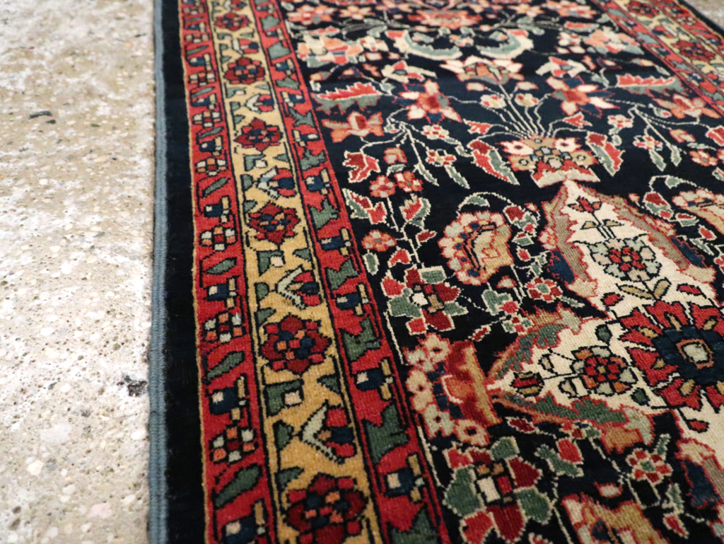 Antique Persian Sarouk Fereghan Throw Rug (Pair: 1 of 2), No.16996 - Gsblank