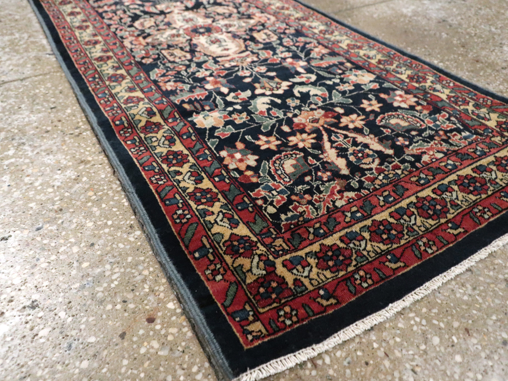 Antique Persian Sarouk Fereghan Throw Rug (Pair: 1 of 2), No.16996 - Gsblank