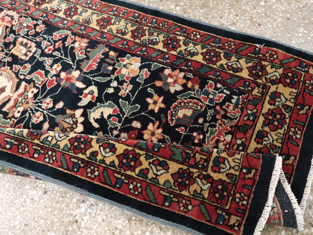 Antique Persian Sarouk Fereghan Throw Rug (Pair: 1 of 2), No.16996 - Gsblank