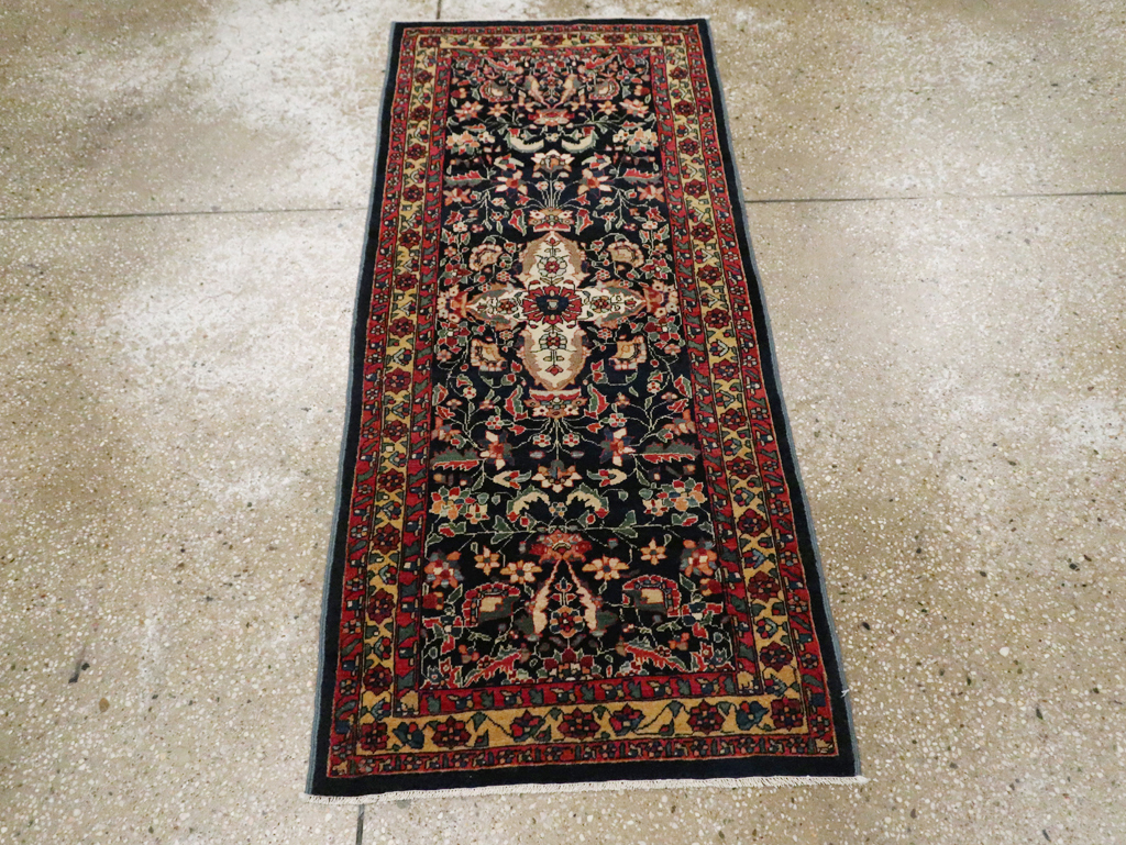 Antique Persian Sarouk Fereghan Throw Rug (Pair: 2 of 2), No.16997 - Gsblank