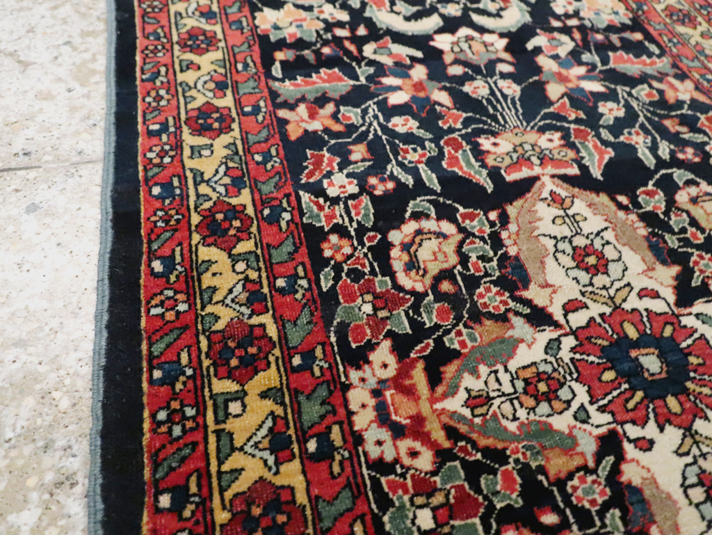 Antique Persian Sarouk Fereghan Throw Rug (Pair: 2 of 2), No.16997 - Gsblank