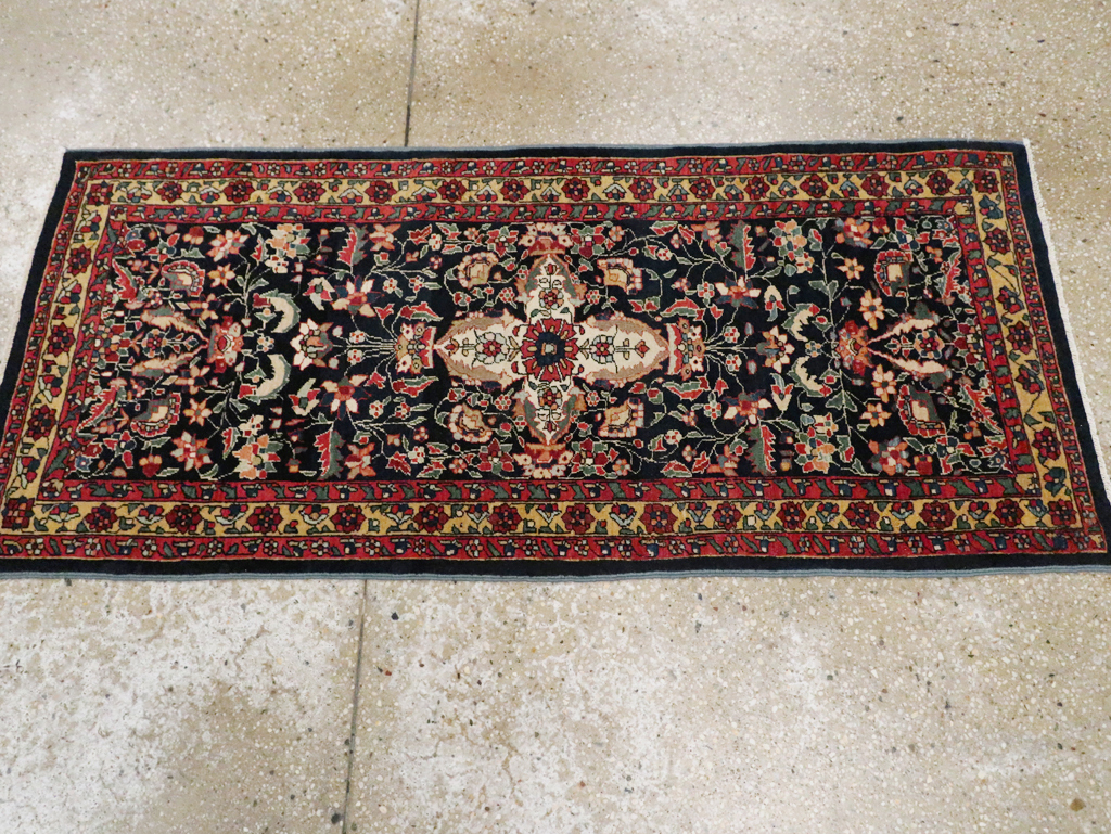 Antique Persian Sarouk Fereghan Throw Rug (Pair: 2 of 2), No.16997 - Gsblank