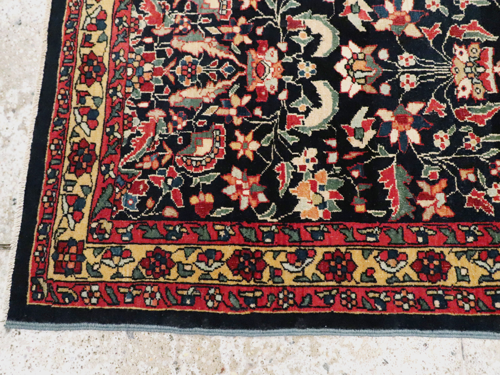 Antique Persian Sarouk Fereghan Throw Rug (Pair: 2 of 2), No.16997 - Gsblank